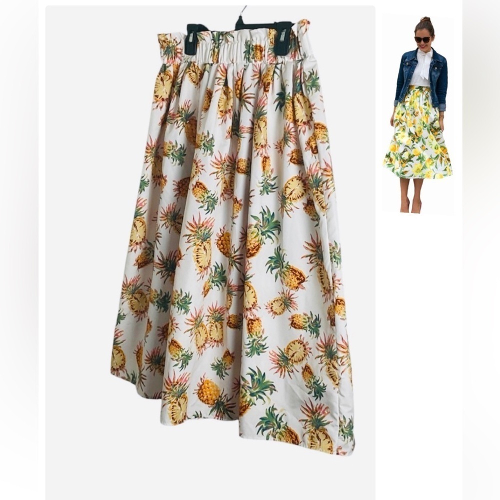 Her Destiny Pineapple Print Women's Skirt Size Large - Picture 2 of 9